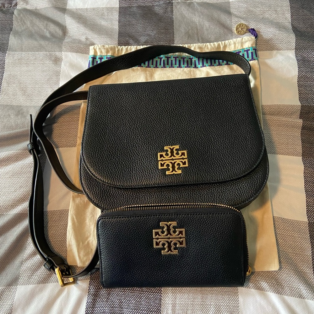 Tory Burch Britten Crossbody Bag & Matching Wallet